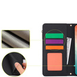 Etui z klapką do Samsung Galaxy S24, Wallet Zipper Pocket RFID, z paskiem na ramię, czarne