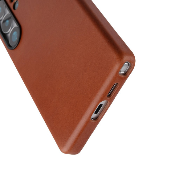 Etui do Samsung Galaxy S25 Ultra – Melkco MagSafe, skóra naturalna, brązowe