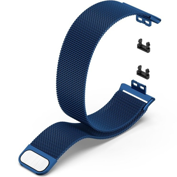 Pasek Bransoleta Milanese do Huawei Watch Fit, Granatowy