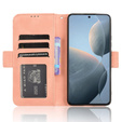 Etui z klapką do Xiaomi Poco F6 Pro, Card Slot, różowe