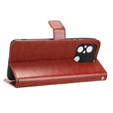 Etui z klapką do Xiaomi Redmi 12C, Crazy Horse Wallet, brązowe