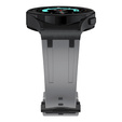 Pasek silikonowy do Samsung Galaxy Watch 4/5/6/7/FE 40/42/43/44/45/46/47mm, Szary / czarna klamra