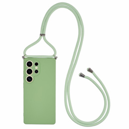 Etui  do Samsung Galaxy S25 Ultra z paskiem na ramię– zielone