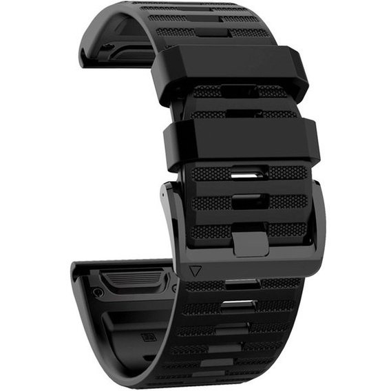 Pasek Silikonowy QuickFit do Garmin Fenix 26mm, Czarny