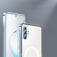 Etui z ochroną aparatu do Samsung Galaxy Note 10+ Plus, CamShield MagSafe, przezroczyste / niebieskie
