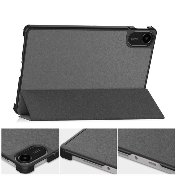 Etui z klapką i podstawką do Xiaomi Redmi Pad 2 – szare
