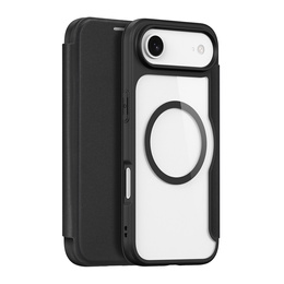 Etui Dux Ducis do iPhone 17 Air, Skin X Pro,  z klapką, do MagSafe, czarne