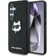 Etui Karl Lagerfeld do Samsung Galaxy S25 Ultra, Leather Monogram Choupette, czarne