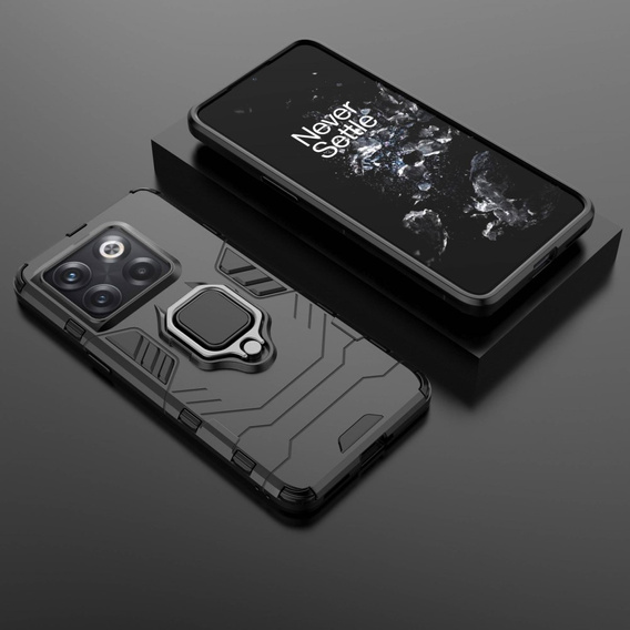 Etui do OnePlus 10T 5G, Kickstand Ring, czarne