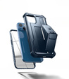 Etui pancerne do iPhone 13 / 14, Dexnor Full Body, granatowe