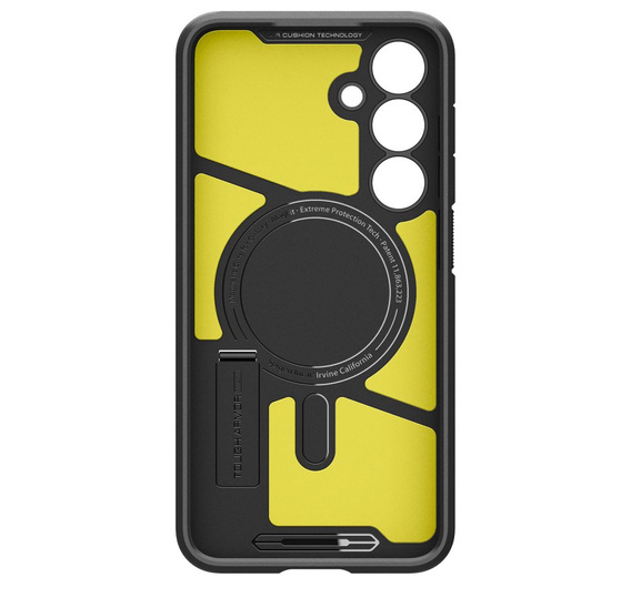 Etui Spigen do Samsung Galaxy S24 FE, Tough Armor Mag MagSafe, czarne + Szkło Hartowane 9H