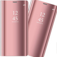 Etui do Huawei Y6P, Clear View, różowe rose gold