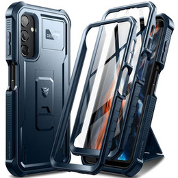 Etui pancerne do Samsung Galaxy A25 5G, Dexnor Full Body (Two Frames), granatowe