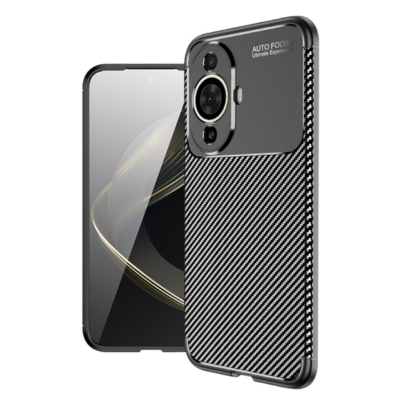 Etui do Huawei Nova 11, Carbon Gel, czarne