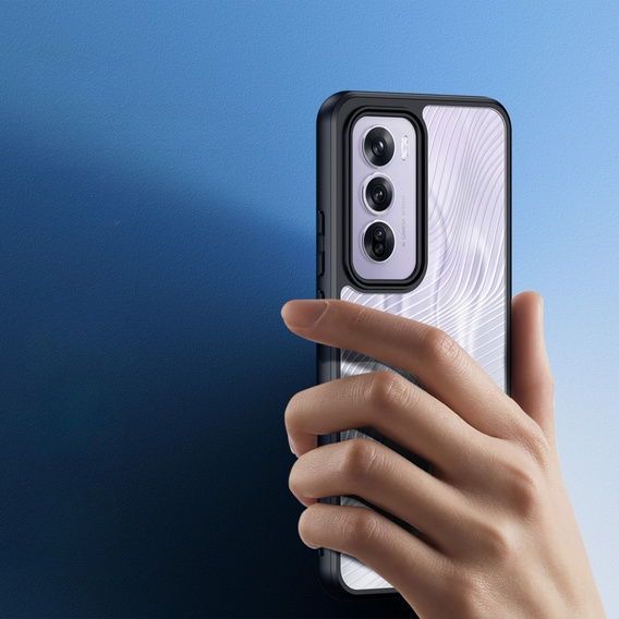 Etui DuxDucis do Oppo Reno 12 Pro, Aimo case, przezroczyste / czarne