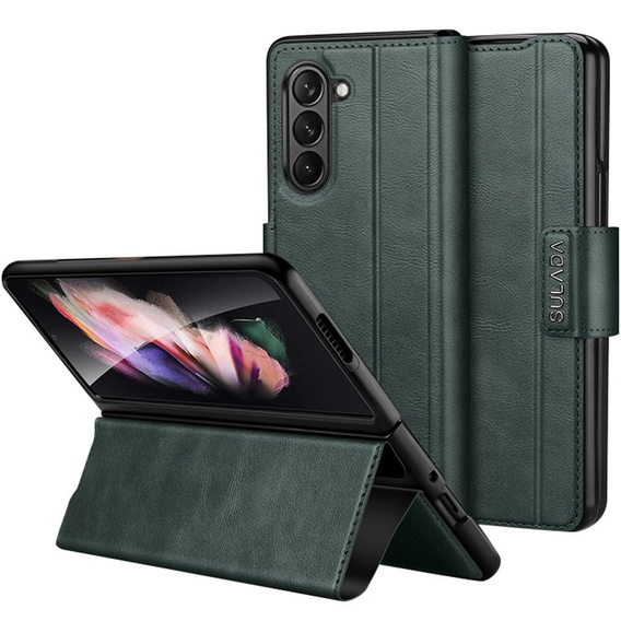Etui z klapką do Samsung Galaxy Z Fold5 5G, Wallet, granatowe
