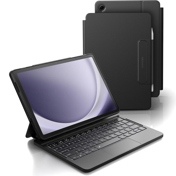 Etui magnetyczne Dexnor z klawiaturą i touchpadem do Samsung Galaxy Tab A9+
