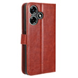 Etui z klapką do Infinix Hot 30i, Crazy Horse Wallet, brązowe