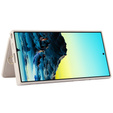 Etui do Samsung Galaxy S24 Ultra, Leather Flower Card Slot, beżowe