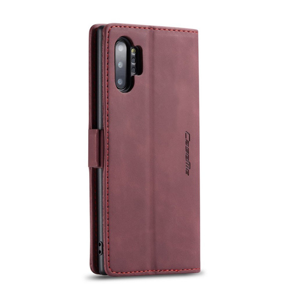 Etui CASEME do Samsung Galaxy Note 10 Plus/5G, Leather Wallet Case, czerwone