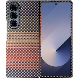 Etui do Samsung Galaxy Z Fold6 5G– magnetyczne Aramid Fiber, pomarańczowe