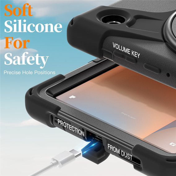 Pancerne etui z podstawką i paskiem na ramię do Samsung Galaxy Tab A11