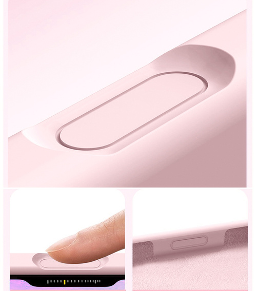 Etui silikonowe do iPhone 17 Pro Max, do MagSafe, antywstrząsowe, różowe