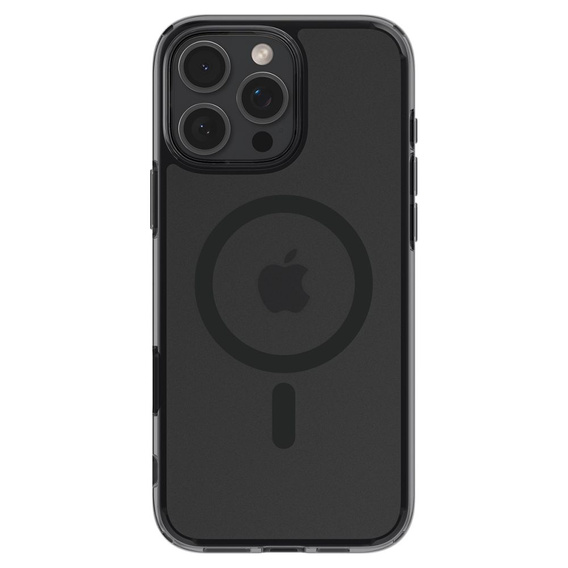 Etui z MagSafe Spigen do iPhone 16 Pro, Ultra Hybrid "T", matowe przezroczyste / czarne + Szkło