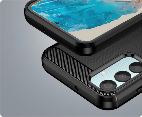 Etui do Samsung Galaxy M35, Carbon, czarne