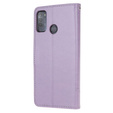 Etui z klapką do Motorola Moto G50, Butterfly, fioletowe