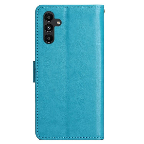 Etui z klapką do Samsung Galaxy A55 5G, Butterfly, niebieskie