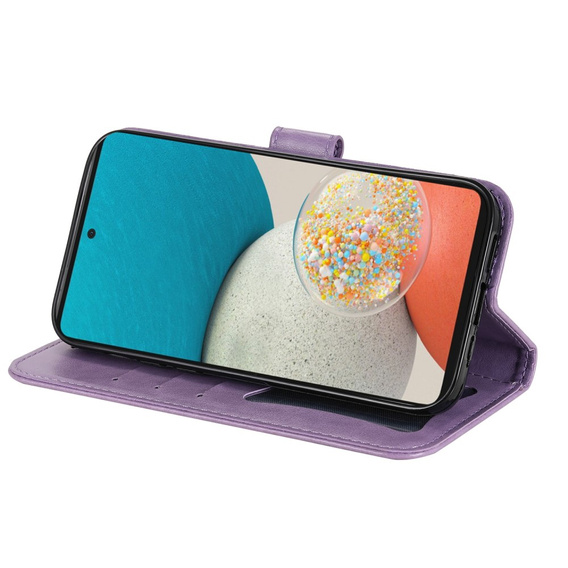 Etui z klapką do Samsung Galaxy A53 5G, Mandala Flower, fioletowe