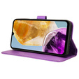 Etui z klapką do Samsung Galaxy M15 5G, Wallet Smart Magnet, fioletowe