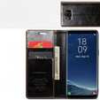 Etui z klapką CASEME do Samsung Galaxy S8, Waxy Textured, czarne