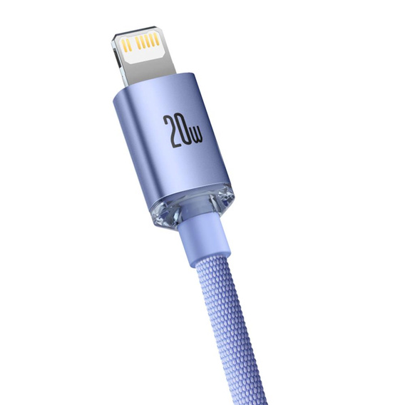 Baseus kabel Crystal Shine USB-C – Lightning 2,0 m 20W do urządzeń Apple (Lightning)