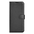 Etui z klapką do Samsung Galaxy Xcover 7 Pro – czarne, skórzane, z kieszenią na kartę