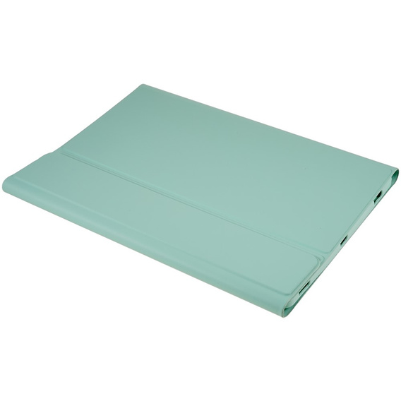 Etui z klawiaturą do Galaxy Tab S7+ Plus / S8+ Plus /S7 FE T730 T733, Pen Slot, miętowe