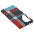 Etui do Samsung Galaxy S25 Ultra, Carbon Fiber MagSafe, niebieskie / czerwone