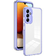 Etui do Samsung Galaxy A14 5G, Fusion Hybrid, przezroczyste / fioletowe