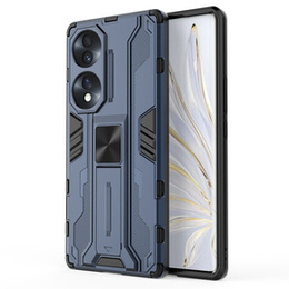 Etui do Honor 70 5G, Military kickstand, niebieskie