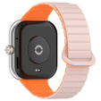 Pasek Silikonowy do Xiaomi Redmi Watch 4 / Xiaomi Smart Band 8 Pro / Xiaomi Smart Band 9 Pro, Różowy / Pomarańczowy