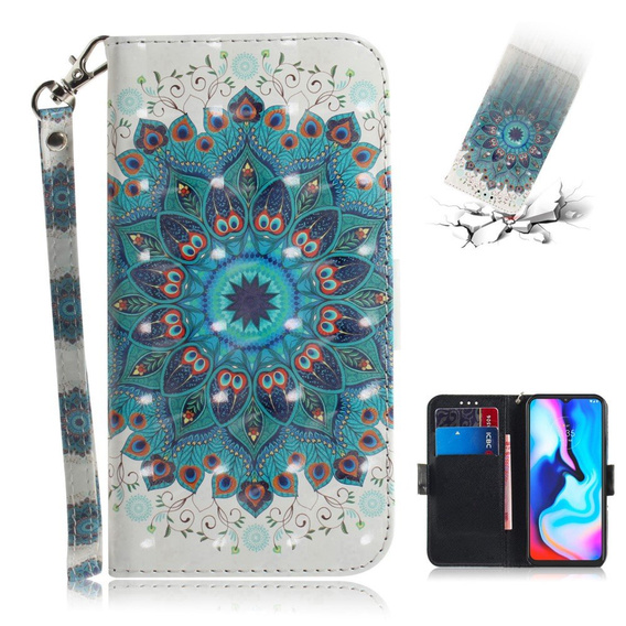 Etui z klapką do Motorola Moto G9 Play/E7 Plus, Wallet, Mandala Flower