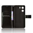 Etui z klapką do Xiaomi Redmi 13C / Poco C65, Crazy Horse Wallet, czarne
