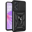 Etui pancerne do Oppo A78 5G, CamShield Slide, czarne