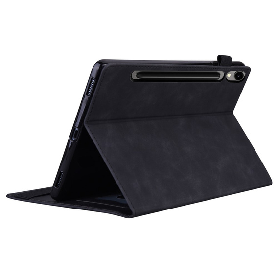 Etui do Samsung Galaxy Tab S10 FE+ Plus, Classic, z miejscem na rysik, czarne