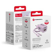 Ładowarka sieciowa Forcell VT-41 GaN III Crystal Color 33W – fioletowa + kabel USB-C