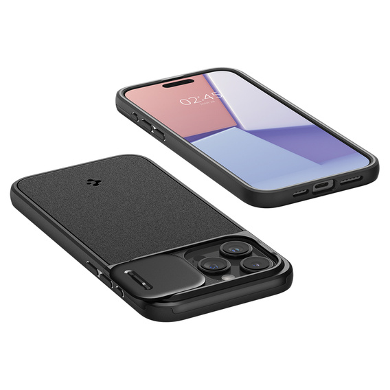 OUTLET Etui SPIGEN do iPhone 15 Pro, Optik Armor MagSafe, Czarne