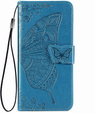 Etui z klapką do Infinix Note 40 Pro Plus, Butterfly, niebieskie