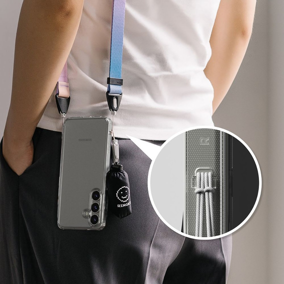 Etui Ringke Fusion do Galaxy S25, Matte Clear + Szkło Hartowane 9H