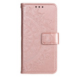Etui z klapką do Oppo A17, Mandala, różowe rose gold